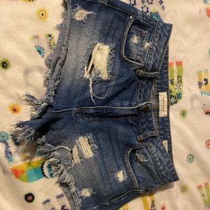 pacsun denim High rise festival short